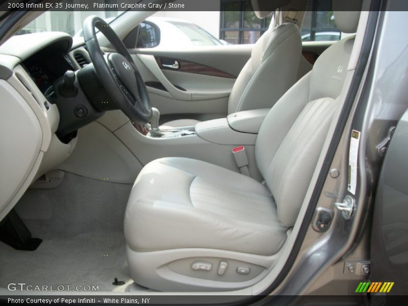 Platinum Graphite Gray / Stone 2008 Infiniti EX 35 Journey