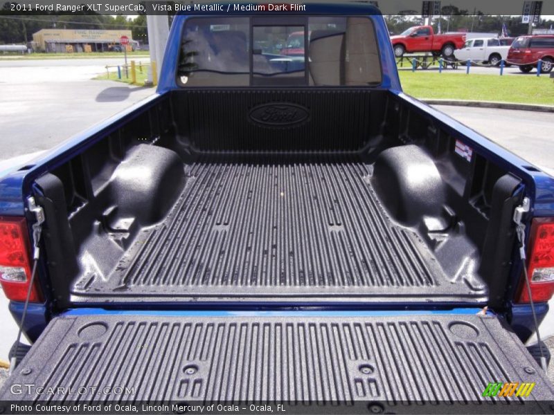 Vista Blue Metallic / Medium Dark Flint 2011 Ford Ranger XLT SuperCab