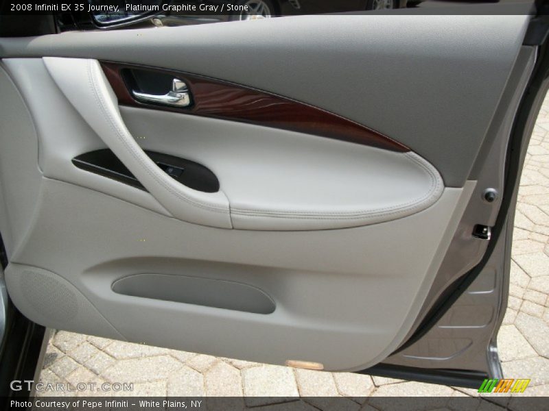 Platinum Graphite Gray / Stone 2008 Infiniti EX 35 Journey