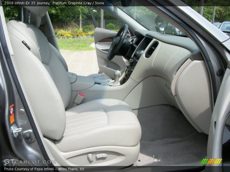 Platinum Graphite Gray / Stone 2008 Infiniti EX 35 Journey