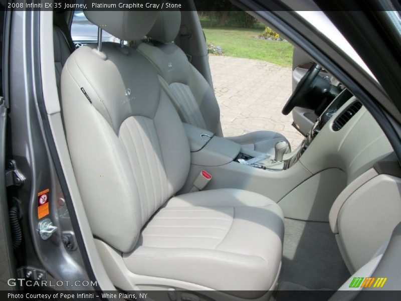 Platinum Graphite Gray / Stone 2008 Infiniti EX 35 Journey