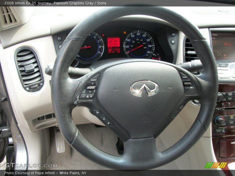 Platinum Graphite Gray / Stone 2008 Infiniti EX 35 Journey
