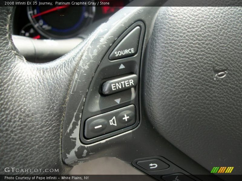 Platinum Graphite Gray / Stone 2008 Infiniti EX 35 Journey
