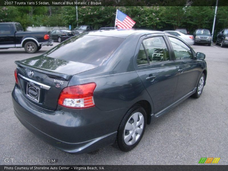 Nautical Blue Metallic / Bisque 2007 Toyota Yaris S Sedan