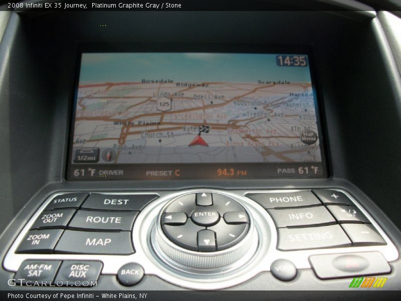 Platinum Graphite Gray / Stone 2008 Infiniti EX 35 Journey