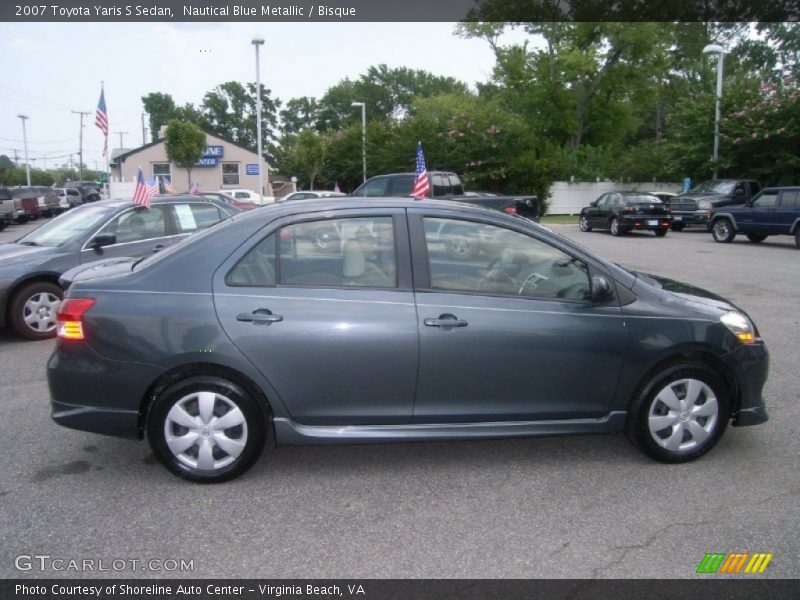 Nautical Blue Metallic / Bisque 2007 Toyota Yaris S Sedan