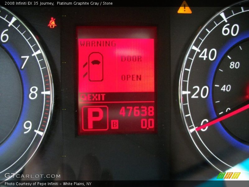 Platinum Graphite Gray / Stone 2008 Infiniti EX 35 Journey