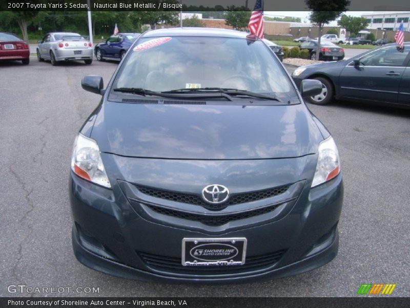 Nautical Blue Metallic / Bisque 2007 Toyota Yaris S Sedan