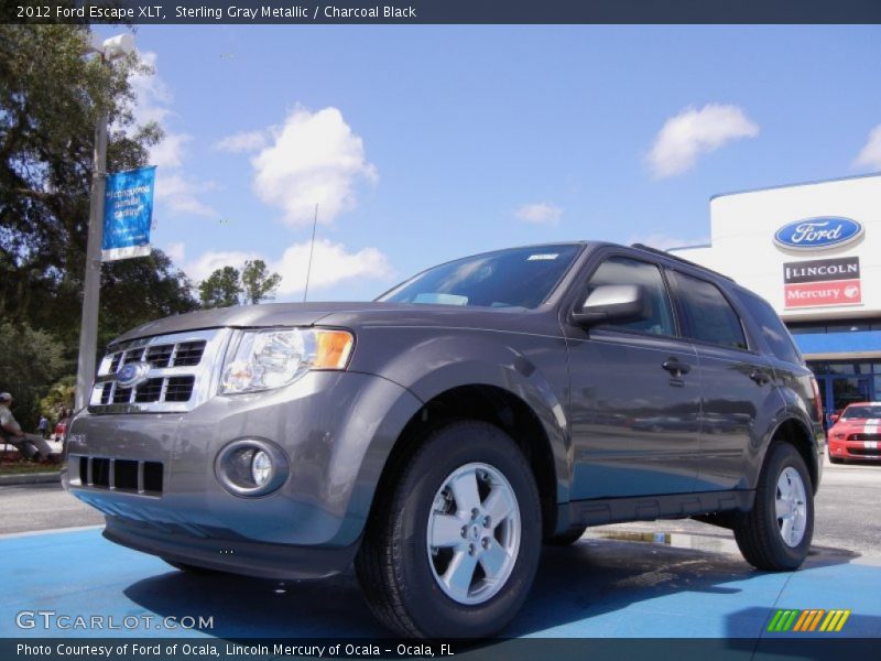 Sterling Gray Metallic / Charcoal Black 2012 Ford Escape XLT