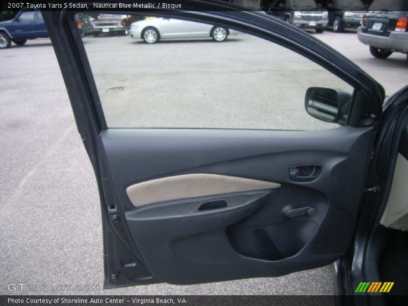 Nautical Blue Metallic / Bisque 2007 Toyota Yaris S Sedan