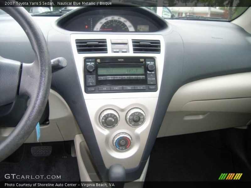 Nautical Blue Metallic / Bisque 2007 Toyota Yaris S Sedan