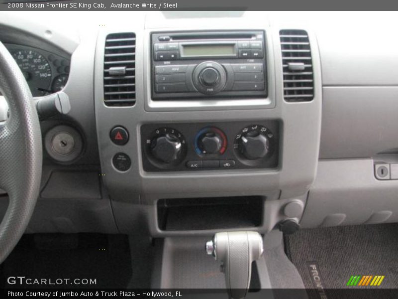 Avalanche White / Steel 2008 Nissan Frontier SE King Cab