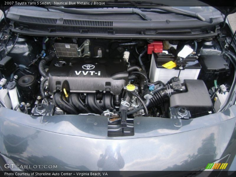 Nautical Blue Metallic / Bisque 2007 Toyota Yaris S Sedan