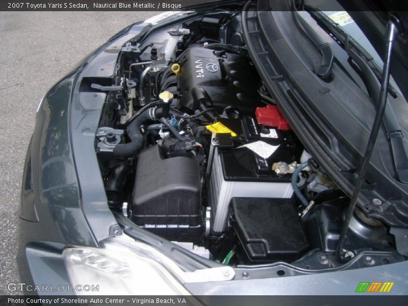 Nautical Blue Metallic / Bisque 2007 Toyota Yaris S Sedan