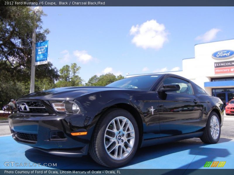 Black / Charcoal Black/Red 2012 Ford Mustang V6 Coupe