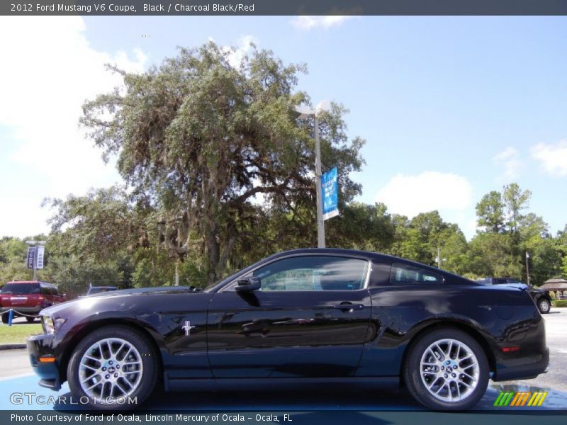 Black / Charcoal Black/Red 2012 Ford Mustang V6 Coupe