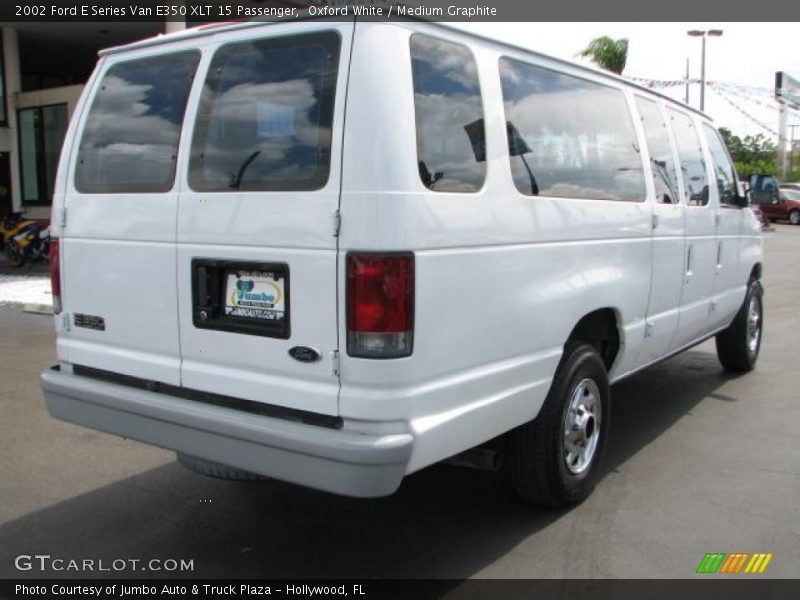 Oxford White / Medium Graphite 2002 Ford E Series Van E350 XLT 15 Passenger