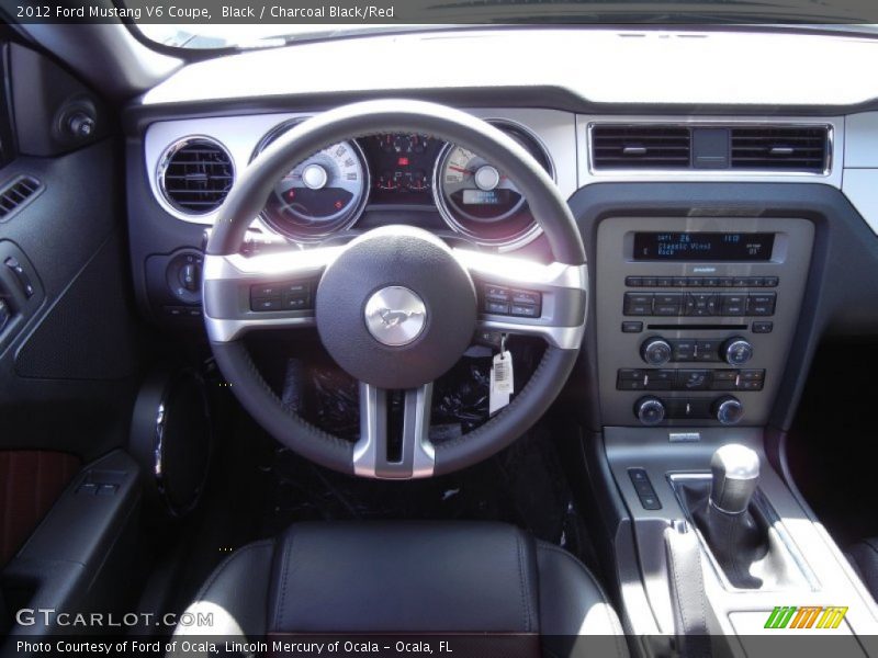 Black / Charcoal Black/Red 2012 Ford Mustang V6 Coupe