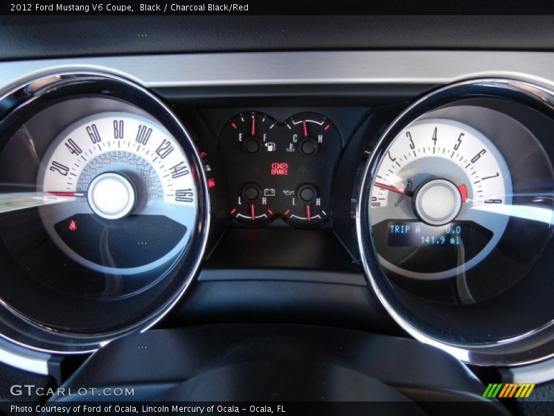 Black / Charcoal Black/Red 2012 Ford Mustang V6 Coupe