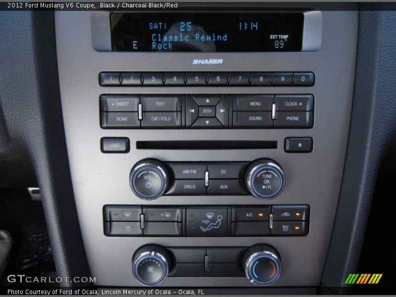 Black / Charcoal Black/Red 2012 Ford Mustang V6 Coupe