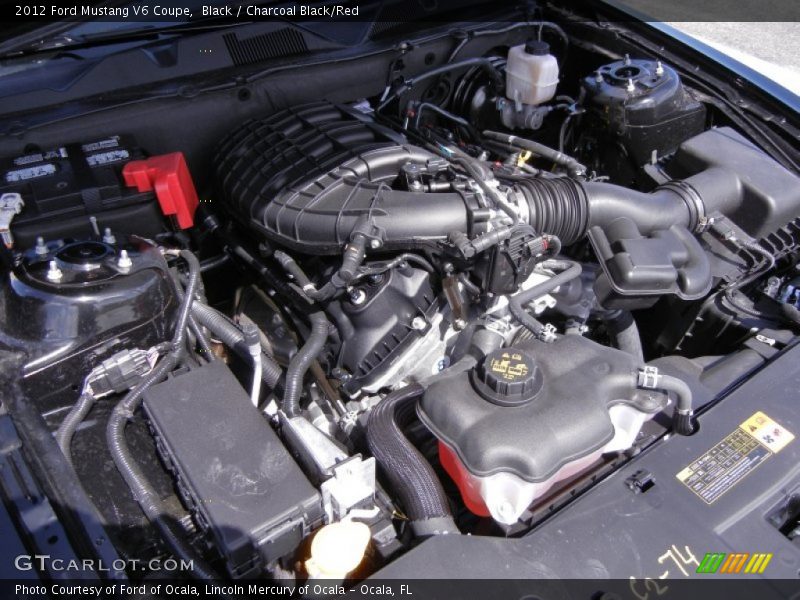 Black / Charcoal Black/Red 2012 Ford Mustang V6 Coupe