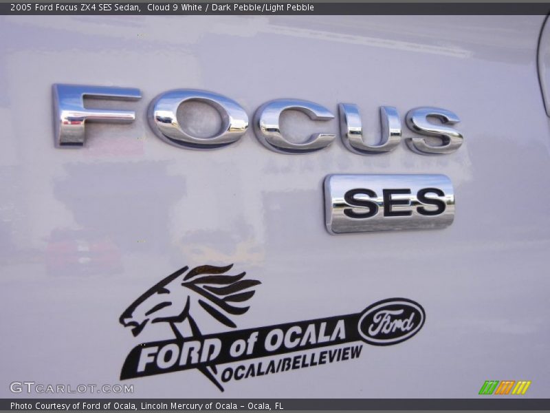 Cloud 9 White / Dark Pebble/Light Pebble 2005 Ford Focus ZX4 SES Sedan