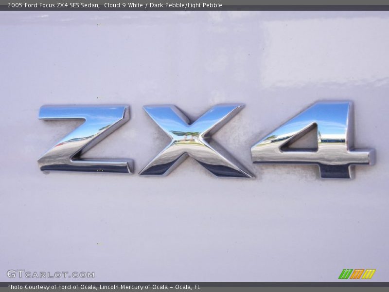 Cloud 9 White / Dark Pebble/Light Pebble 2005 Ford Focus ZX4 SES Sedan