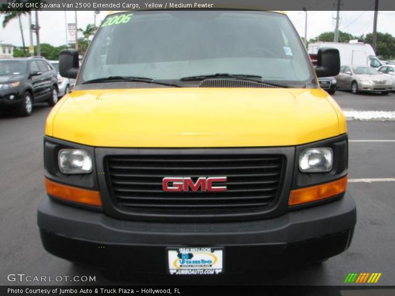 Yellow / Medium Pewter 2006 GMC Savana Van 2500 Extended Cargo
