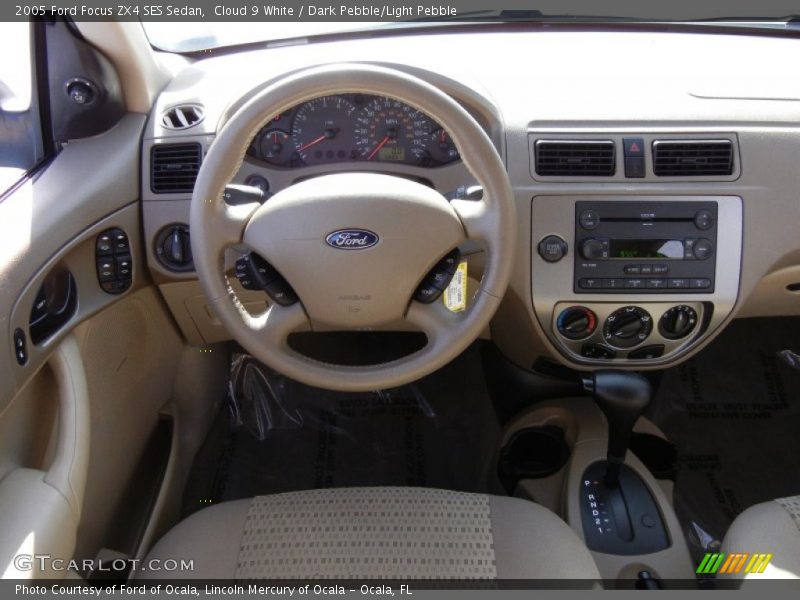 Cloud 9 White / Dark Pebble/Light Pebble 2005 Ford Focus ZX4 SES Sedan