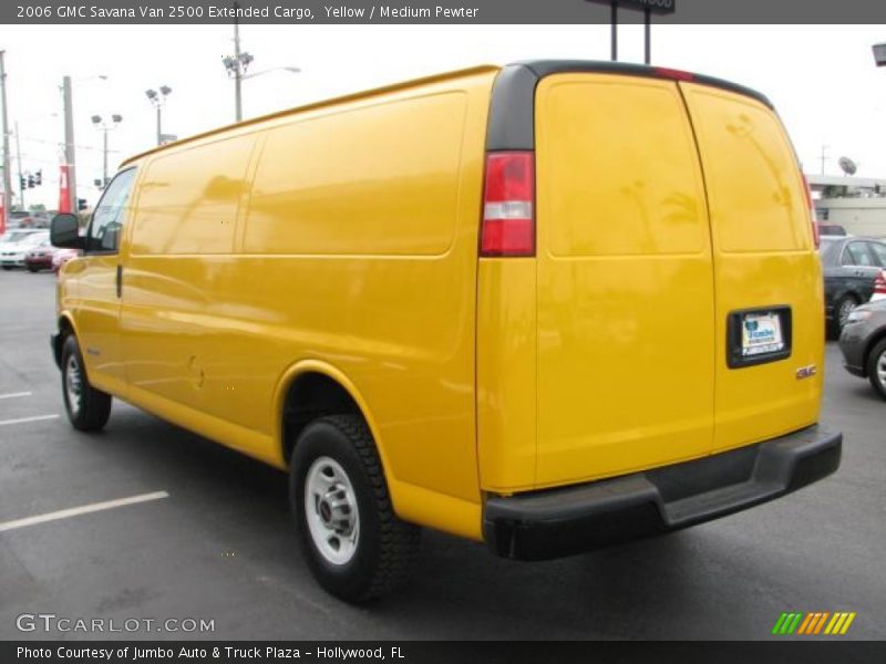 Yellow / Medium Pewter 2006 GMC Savana Van 2500 Extended Cargo