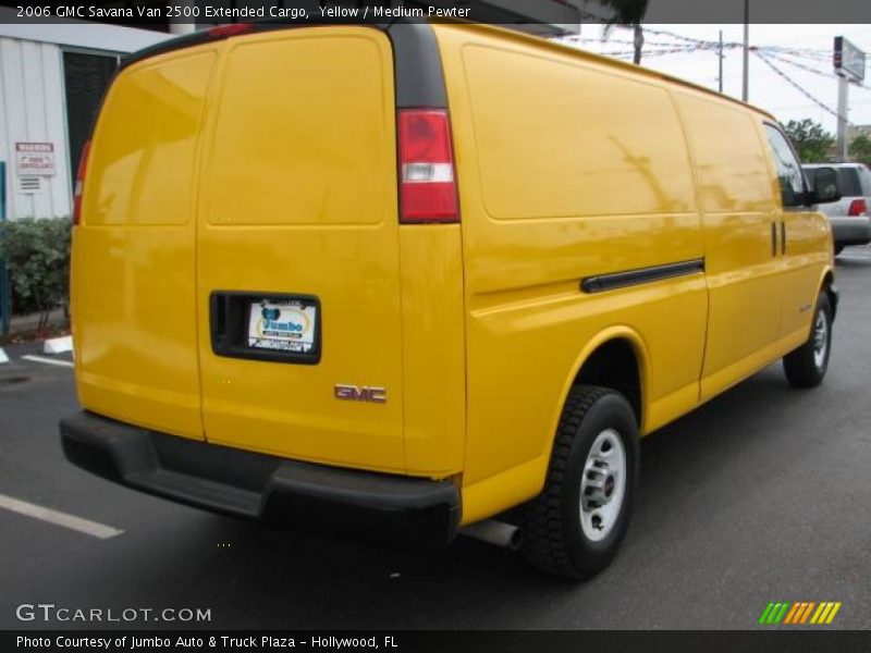 Yellow / Medium Pewter 2006 GMC Savana Van 2500 Extended Cargo