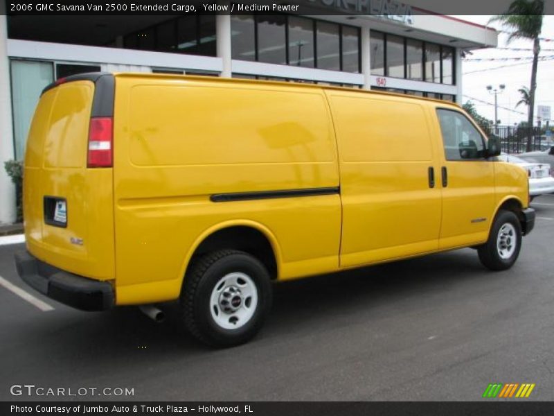 Yellow / Medium Pewter 2006 GMC Savana Van 2500 Extended Cargo