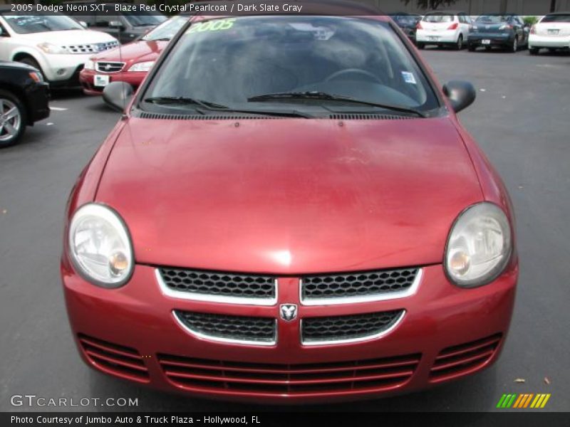 Blaze Red Crystal Pearlcoat / Dark Slate Gray 2005 Dodge Neon SXT