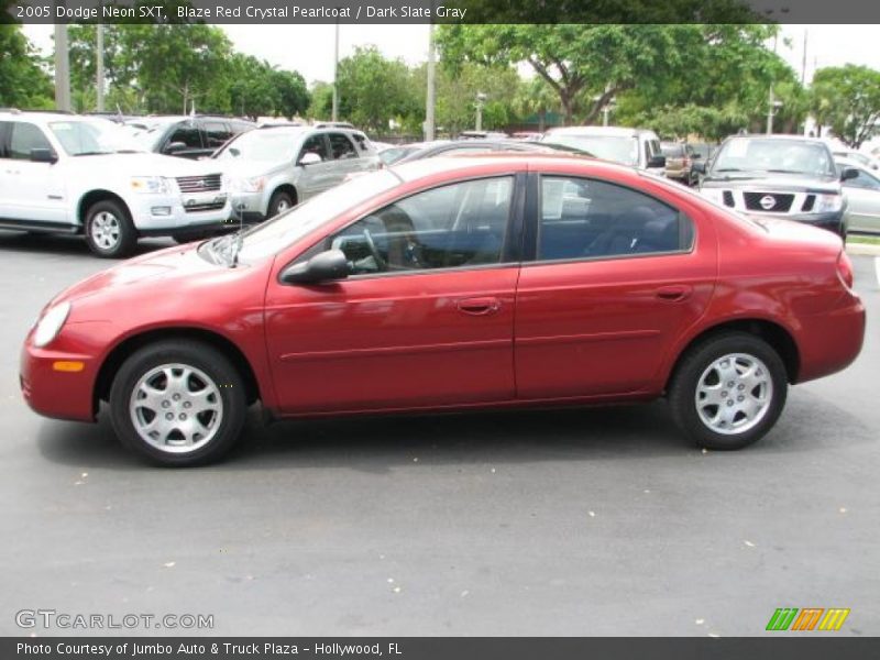 Blaze Red Crystal Pearlcoat / Dark Slate Gray 2005 Dodge Neon SXT