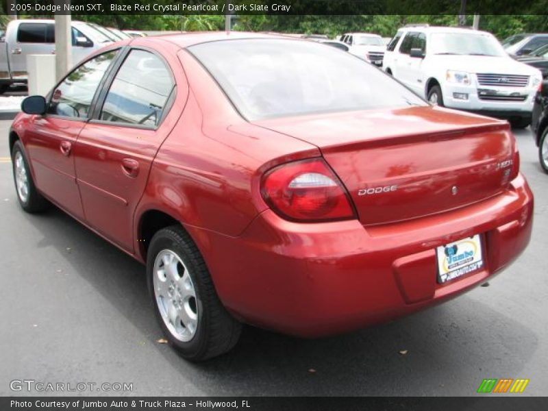 Blaze Red Crystal Pearlcoat / Dark Slate Gray 2005 Dodge Neon SXT