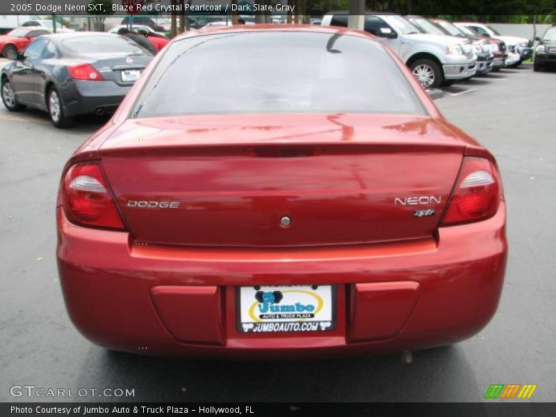 Blaze Red Crystal Pearlcoat / Dark Slate Gray 2005 Dodge Neon SXT