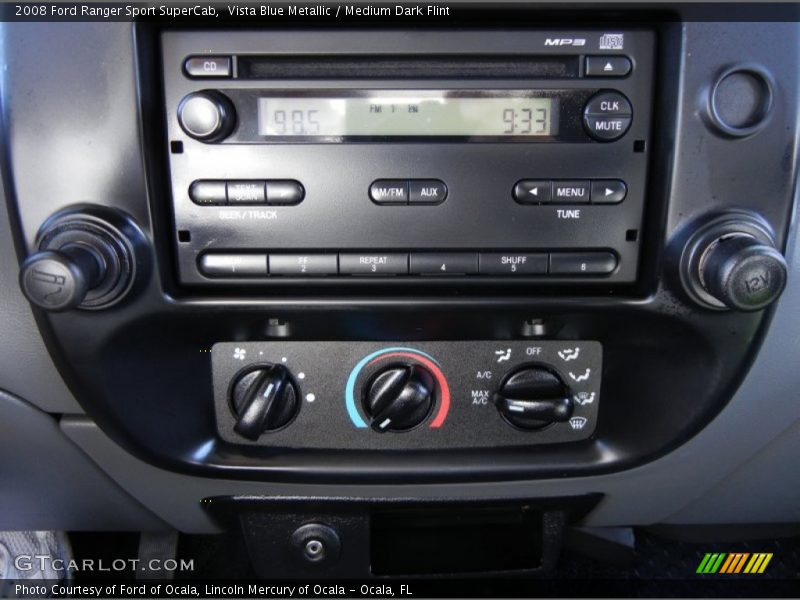 Vista Blue Metallic / Medium Dark Flint 2008 Ford Ranger Sport SuperCab