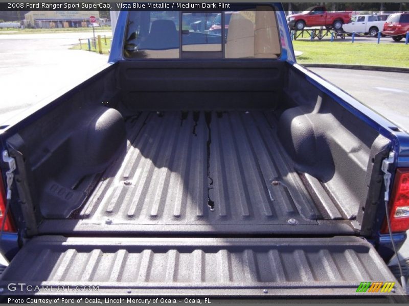 Vista Blue Metallic / Medium Dark Flint 2008 Ford Ranger Sport SuperCab