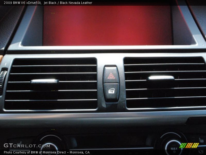 Jet Black / Black Nevada Leather 2009 BMW X6 xDrive50i