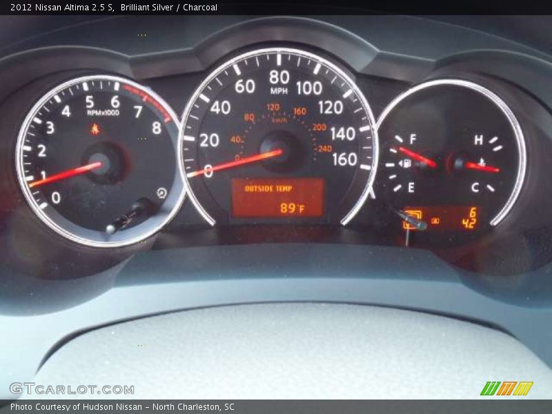 Brilliant Silver / Charcoal 2012 Nissan Altima 2.5 S