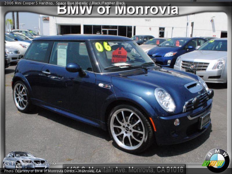 Space Blue Metallic / Black/Panther Black 2006 Mini Cooper S Hardtop