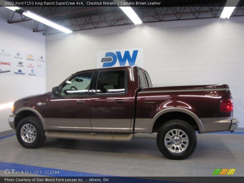 Chestnut Metallic / Castano Brown Leather 2002 Ford F150 King Ranch SuperCrew 4x4