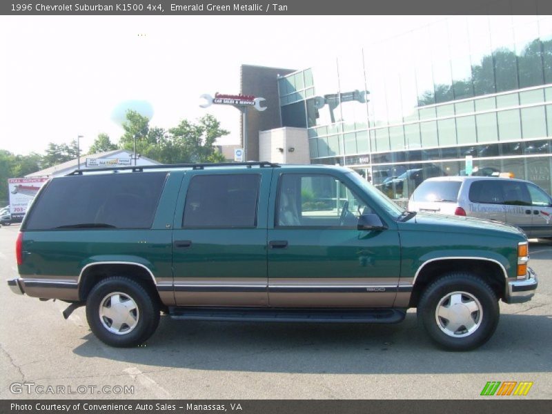 Emerald Green Metallic / Tan 1996 Chevrolet Suburban K1500 4x4
