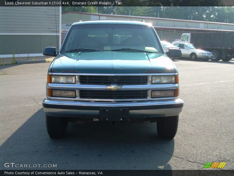 Emerald Green Metallic / Tan 1996 Chevrolet Suburban K1500 4x4