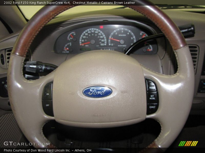 Chestnut Metallic / Castano Brown Leather 2002 Ford F150 King Ranch SuperCrew 4x4