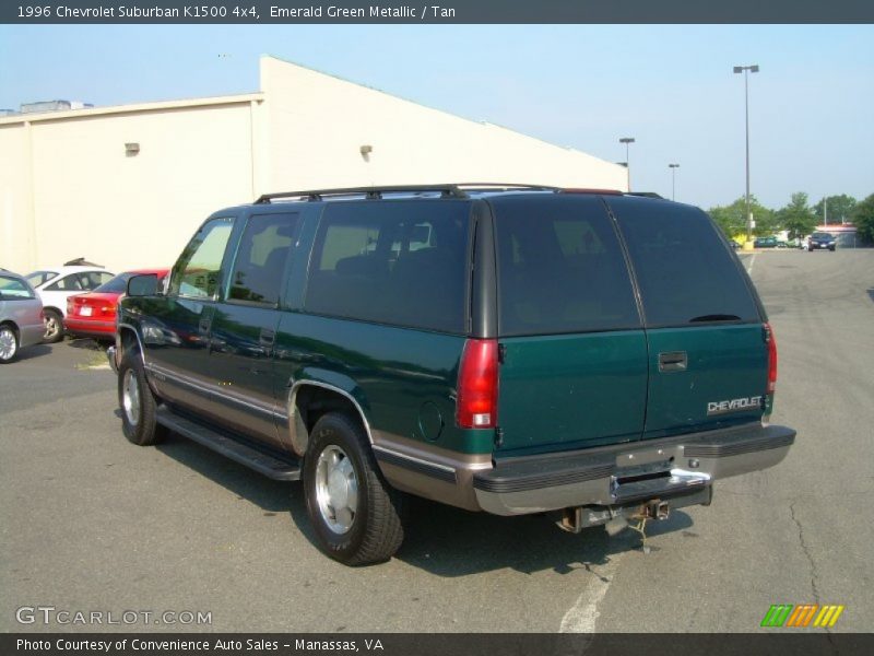 Emerald Green Metallic / Tan 1996 Chevrolet Suburban K1500 4x4