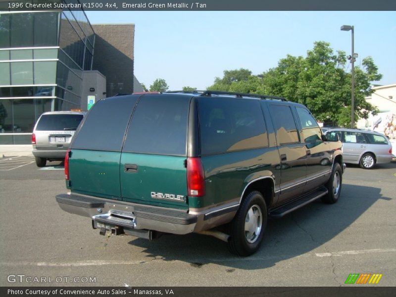 Emerald Green Metallic / Tan 1996 Chevrolet Suburban K1500 4x4