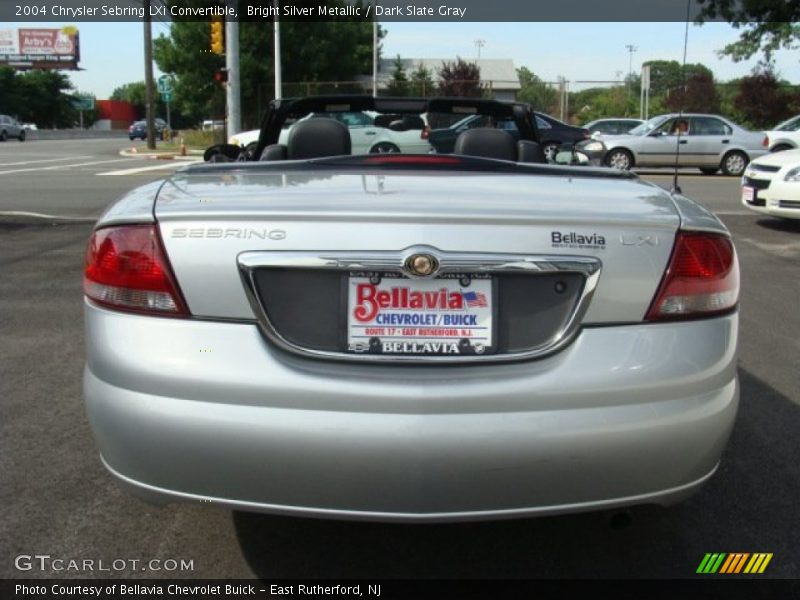 Bright Silver Metallic / Dark Slate Gray 2004 Chrysler Sebring LXi Convertible