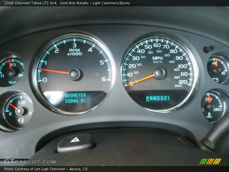 Gold Mist Metallic / Light Cashmere/Ebony 2008 Chevrolet Tahoe LTZ 4x4