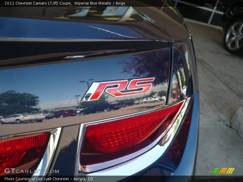 Imperial Blue Metallic / Beige 2011 Chevrolet Camaro LT/RS Coupe